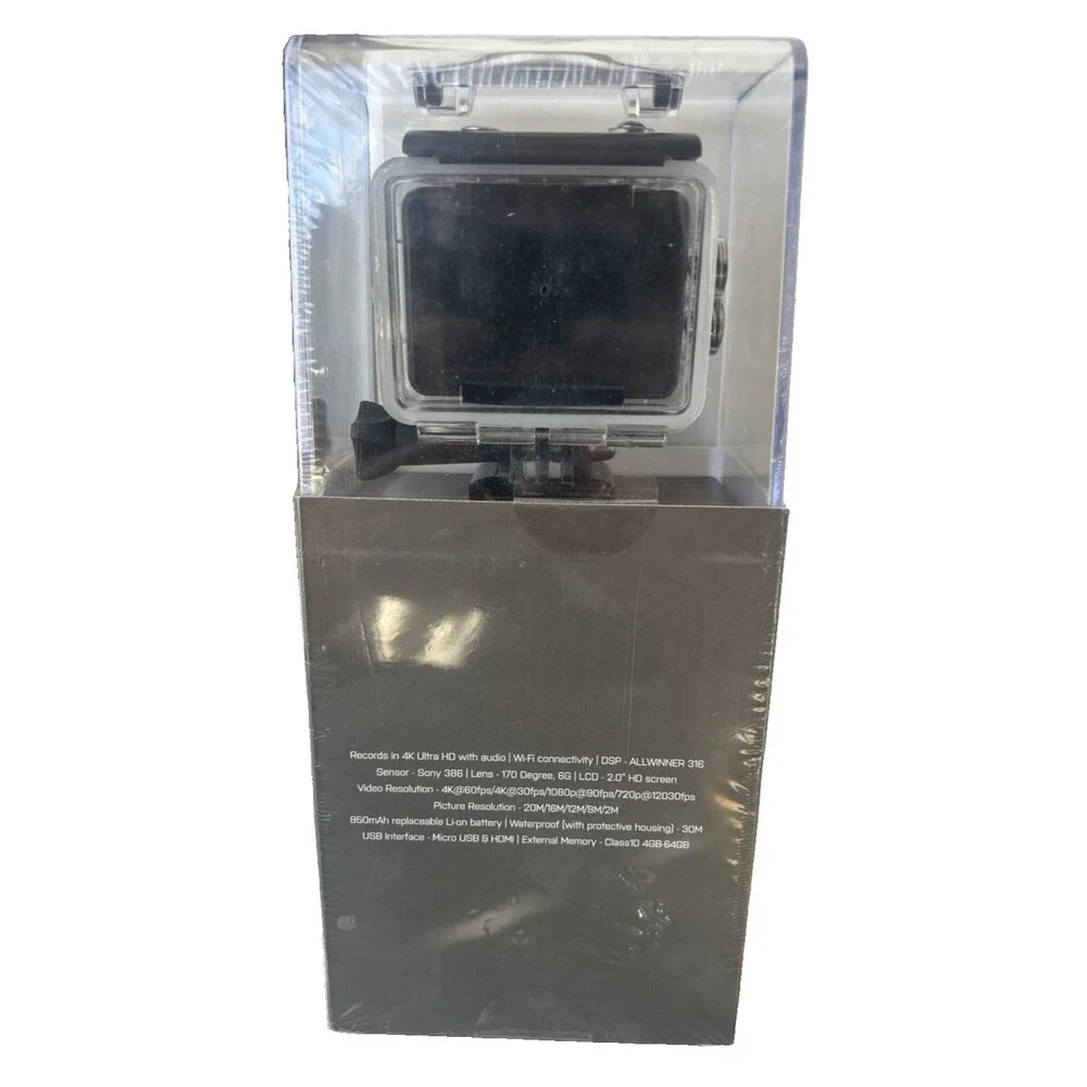SCHULTZ TITAN 4K Waterproof Action Camera Ultra HD w/Audio New Sealed in Box